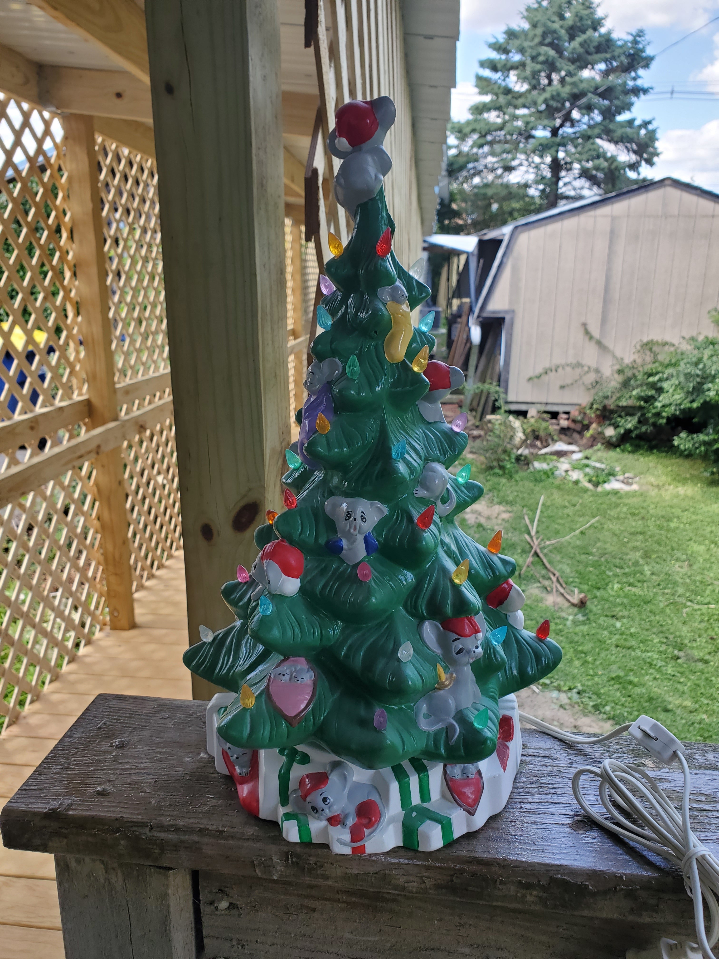 16" Mouse Christmas Tree