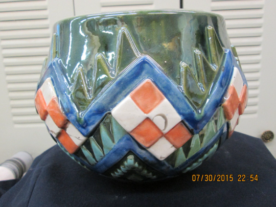 raku plant pot Raku Flower Pot – Ryker Studios, LLC