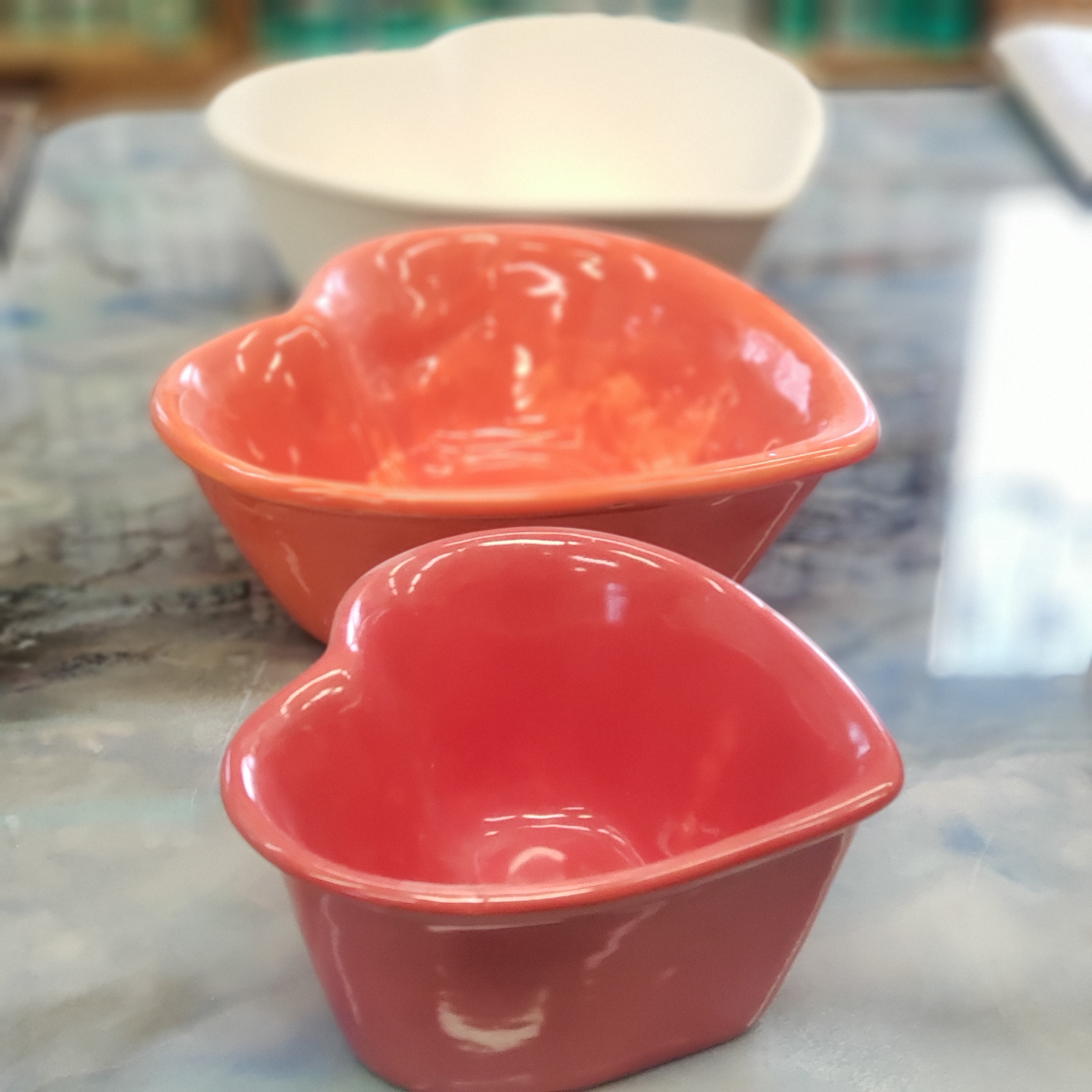 Heart-shape Bowls- Ready to Paint
